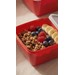 Conjunto 5 Potes Quadrdados Multiuso Vermelho Uz