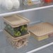 Conjunto 6 Organizadores Geladeira/Despensa Cappuccino Uz