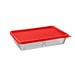 Conjunto 6 Organizadores Geladeira/Despensa Vermelho Uz