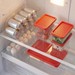 Conjunto 6 Organizadores Geladeira/Despensa Vermelho Uz