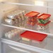 Conjunto 6 Organizadores Geladeira/Despensa Vermelho Uz