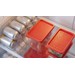 Conjunto 6 Organizadores Geladeira/Despensa Vermelho Uz