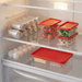 Conjunto 6 Organizadores Geladeira/Despensa Vermelho Uz