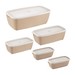 Conjunto 5 Potes Multiuso Cappuccino Uz