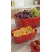 Conjunto 5 Potes Multiuso Vermelho Uz