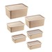 Conjunto 6 Potes Multiuso Quadrados Cappuccino Uz