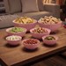 Conjunto 7 Saladeiras Gomadas Rosa Uz