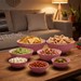 Conjunto 7 Saladeiras Gomadas Rosa Uz