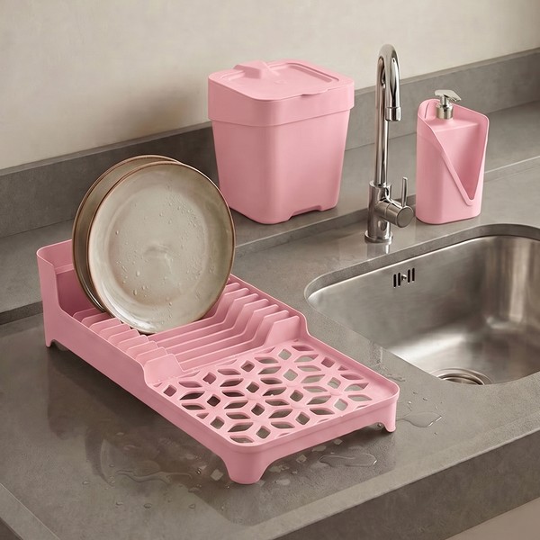 Conjunto 3 Peças para Pia Rosa Uz
