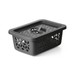 Cesto Organizador P com Tampa 1,5 Litros Preto