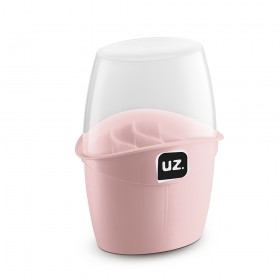 Porta Talheres Plus com Tampa Rosa