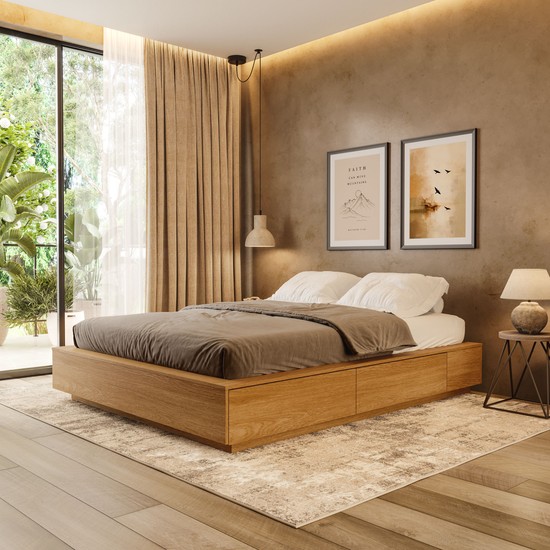 Cama Queen Lora com 4 Gavetas 100% Mdf Xingu – Vistato