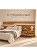 Cabeceira Queen Wave 340cm 100% Mdf com Led Xingu/Bege Dunas Vistato Móveis