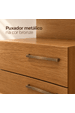 Cama Casal/Queen 340cm com Cabeceira e Led Lora Xingu/Bege Dunas Vistato Móveis